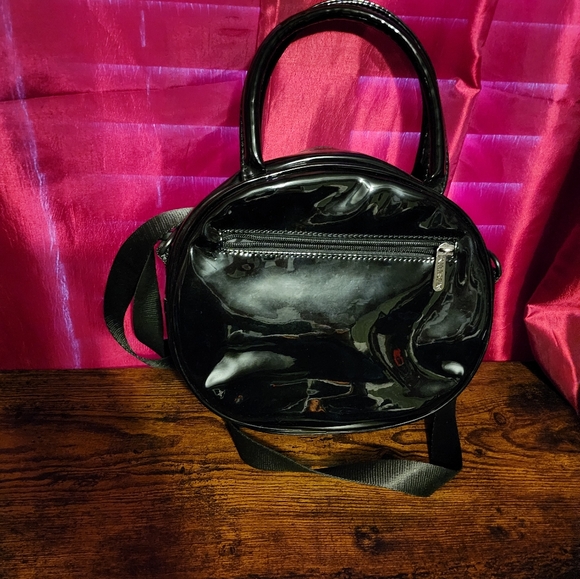 Vintage Killstar Evil Pumpkin Purse in patent faux leather black - Picture 2 of 4